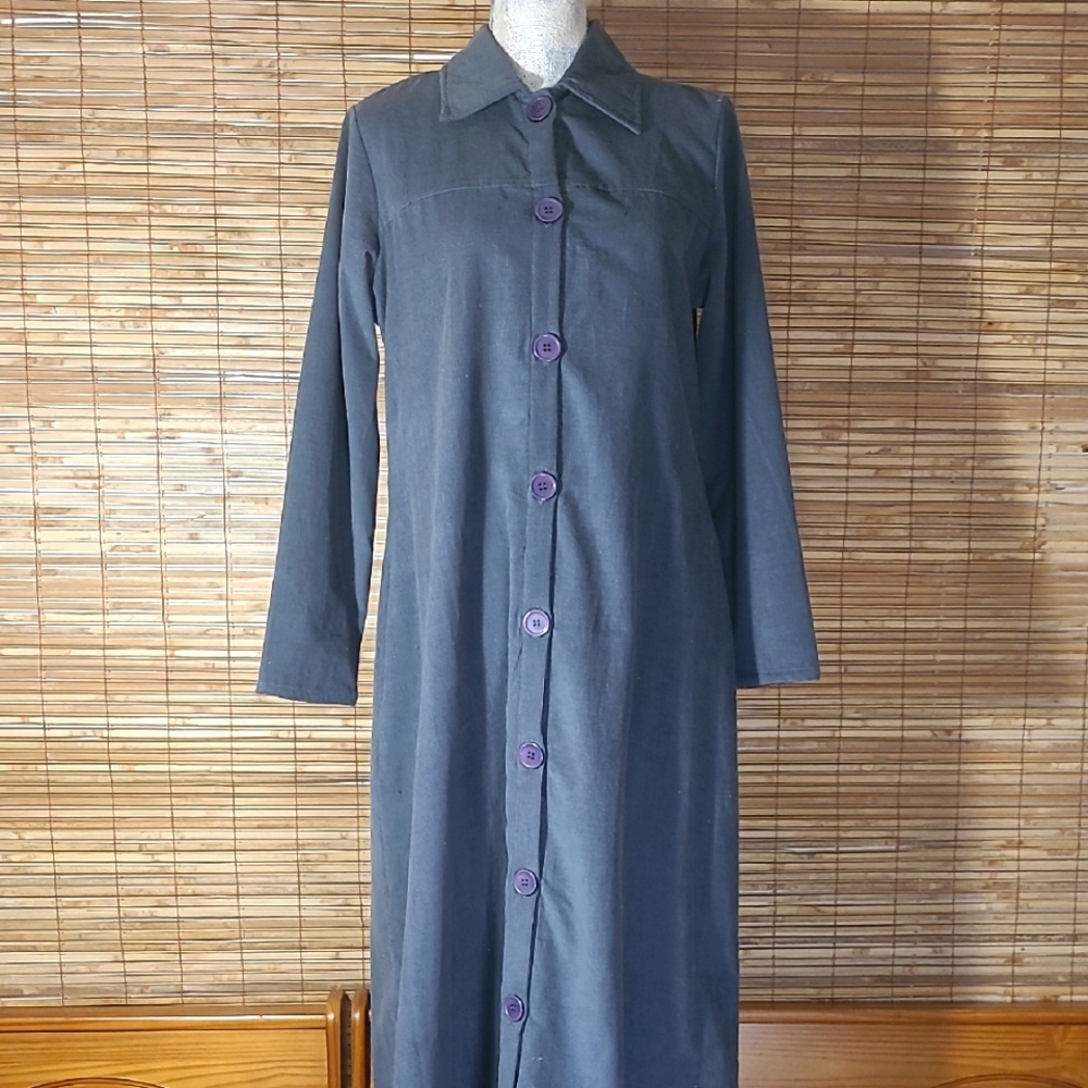 Full Length Button Down Courduroy Coat ♡